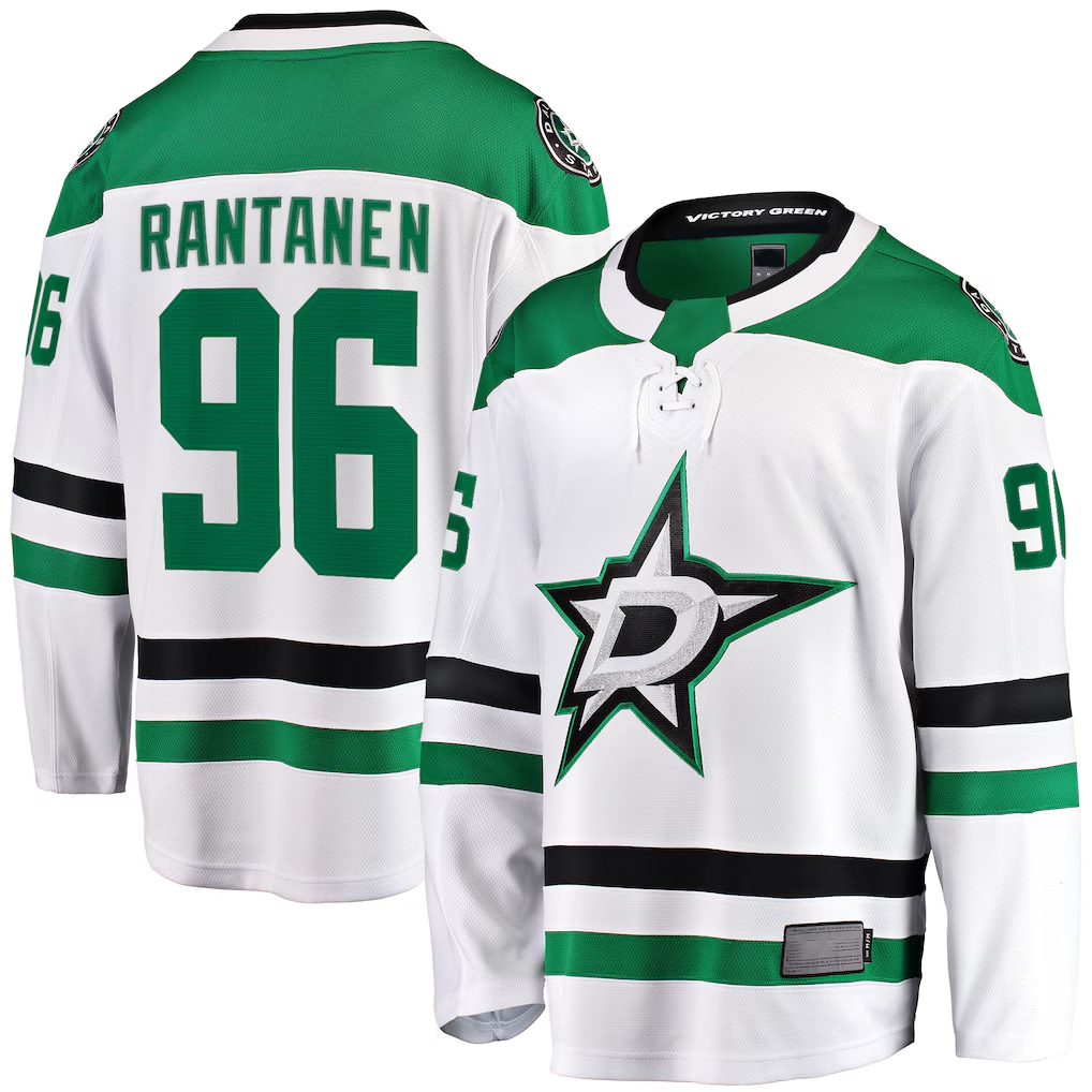 Seanshop D.Stars #96 Mikko Rantanen White Away Breakaway Jerseys