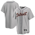 Seanshop D.Tigers Gray Home Game Blank Player Stitched Jerseys