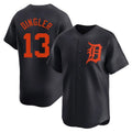 Seanshop D.Tigers #13 Dillon Dingler Player Navy Home Limited Stitched Jerseys