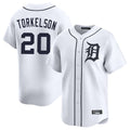 Seanshop D.Tigers #20 Spencer Torkelson Player White Home Limited Stitched Jerseys