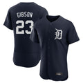 Seanshop D.Tigers #23 Kirk Gibson Player Navy Limited Elite Home Stitched Jerseys