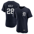 Seanshop D.Tigers #28 Javier B¨¢ez Player Navy Limited Elite Home Stitched Jerseys