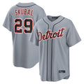 Seanshop D.Tigers #29 Tarik Skubal Player Gray Home Game Stitched Jerseys