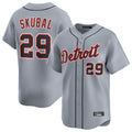 Seanshop D.Tigers #29 Tarik Skubal Player Gray Home Limited Stitched Jerseys