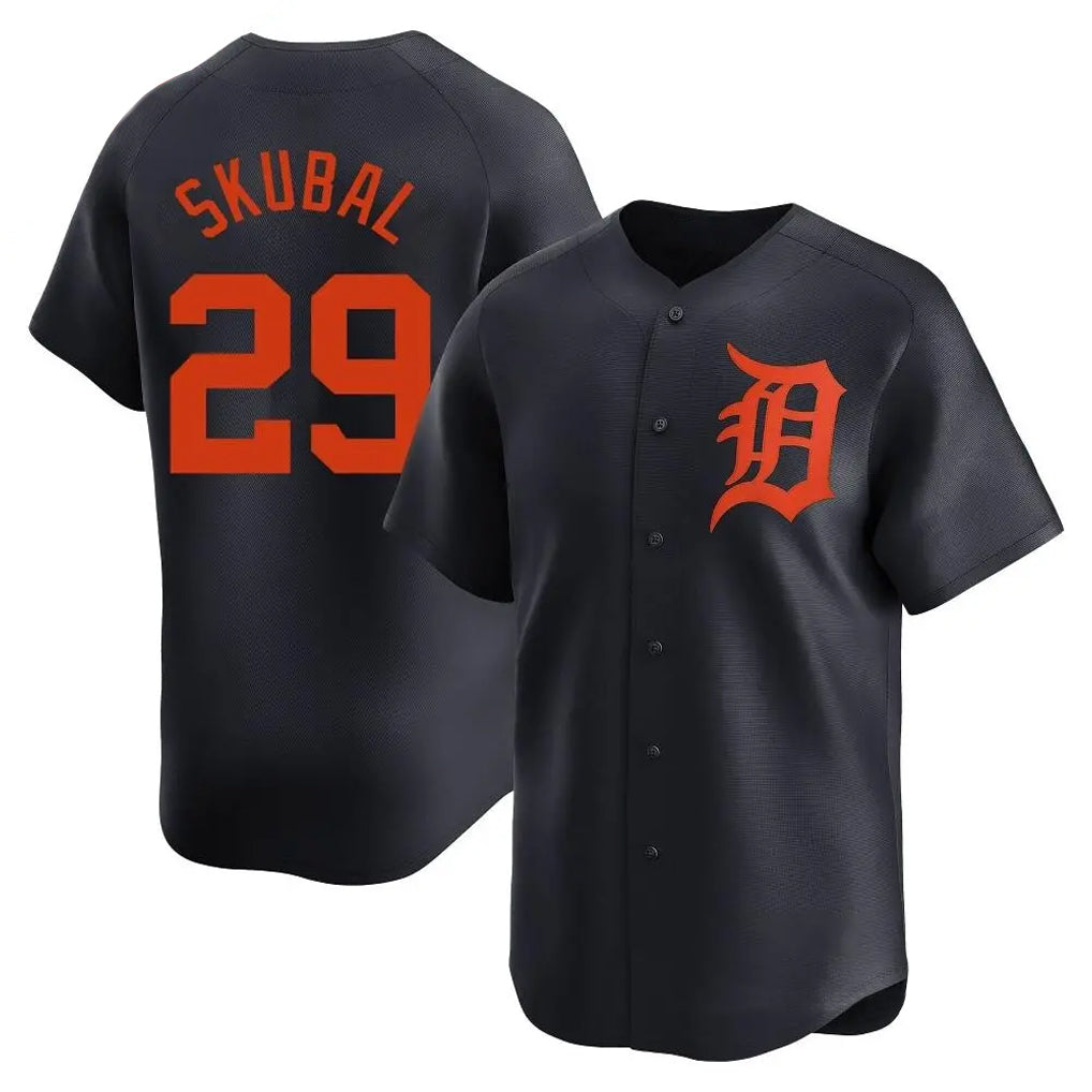 Seanshop D.Tigers #29 Tarik Skubal Player Navy Home Limited Stitched Jerseys