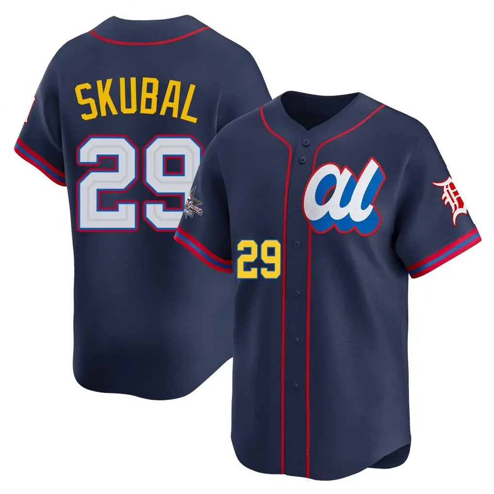 Seanshop D.Tigers #29 Tarik Skubal Player Navy Limited American League All-Star Edition Stitched Jerseys