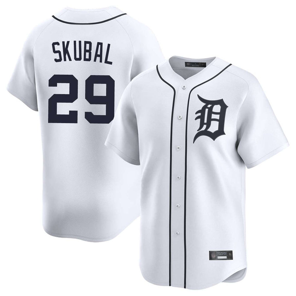 Seanshop D.Tigers #29 Tarik Skubal Player White Home Limited Stitched Jerseys