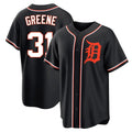 Seanshop D.Tigers #31 Riley Greene Player Black Fashion Out Home Game Stitched Jerseys