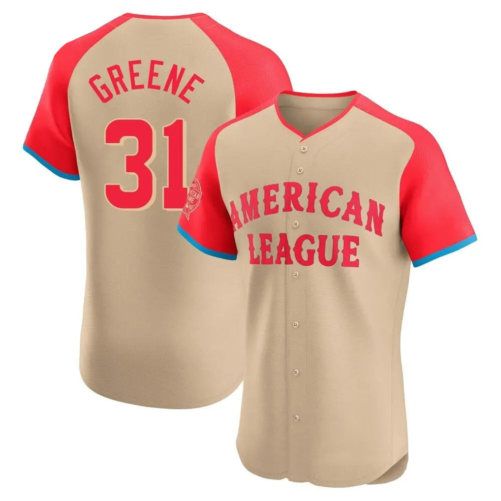 Seanshop D.Tigers #31 Riley Greene Player Cream American League All-Star Limited Elite Home Stitched Jerseys
