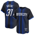 Seanshop D.Tigers #31 Riley Greene Player Navy City Connect Home Limited Stitched Jerseys
