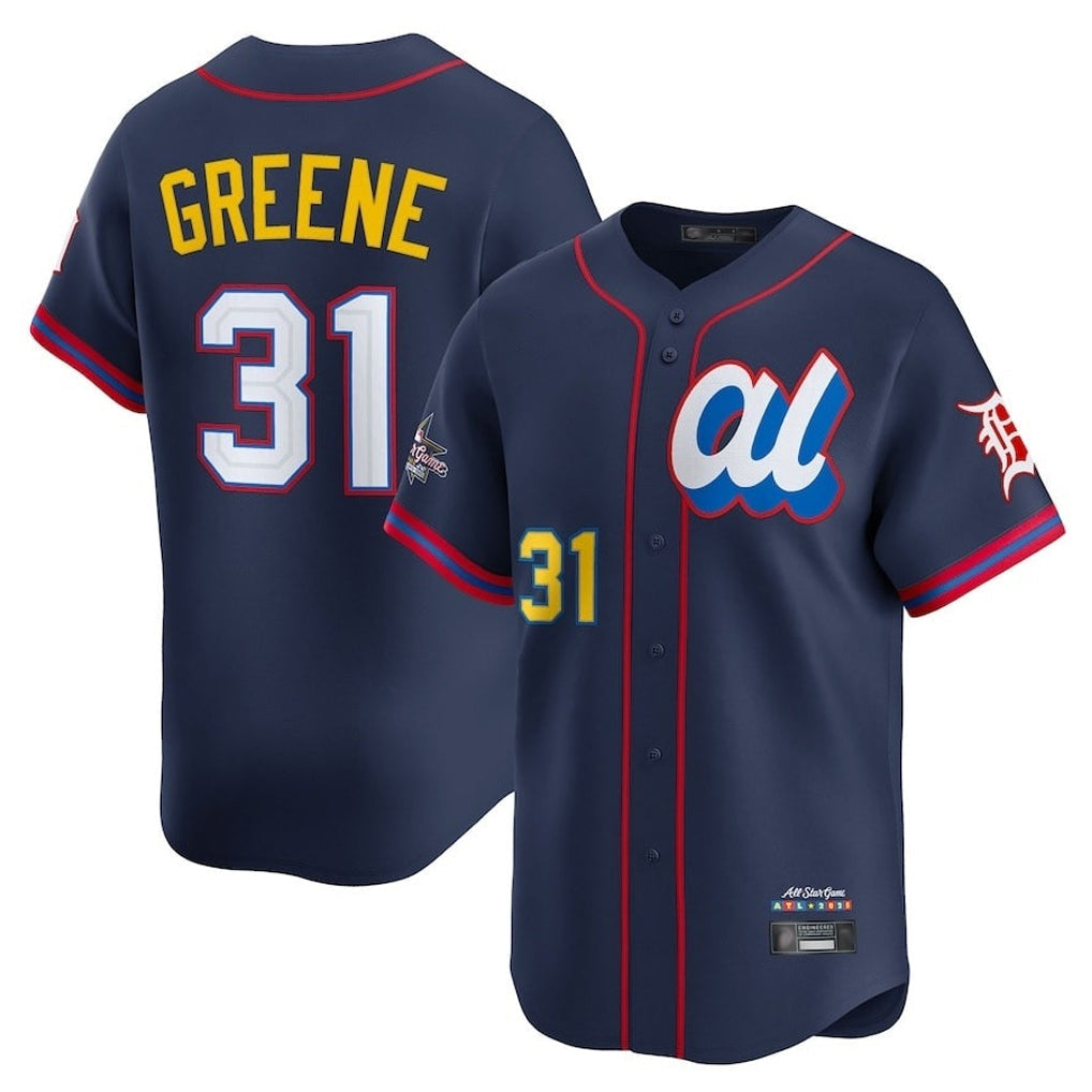 Seanshop D.Tigers #31 Riley Greene Player Navy Limited American League All-Star Edition Stitched Jerseys
