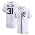 Seanshop D.Tigers #31 Riley Greene Player White Limited Elite Home Stitched Jerseys