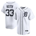 Seanshop D.Tigers #33 Colt Keith Player White Home Limited Stitched Jerseys