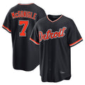 Seanshop D.Tigers #7 Kevin McGonigle Player Navy Home Game Stitched Jerseys