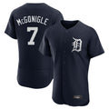 Seanshop D.Tigers #7 Kevin McGonigle Player Navy Limited Elite Home Stitched Jerseys