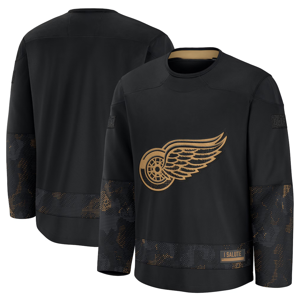 Seanshop DR.Wings Black 2024 Military Appreciation Practice Jersey