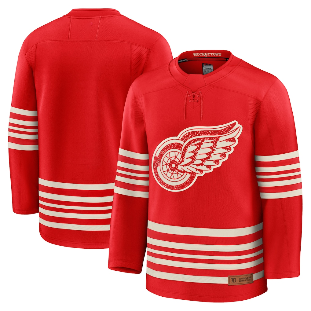 Seanshop DR.Wings Red Centennial Premium Jerseys