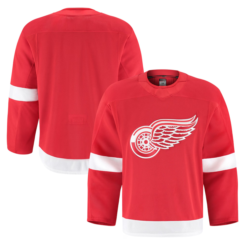 Seanshop DR.Wings Red Home Authentic Pro Jersey