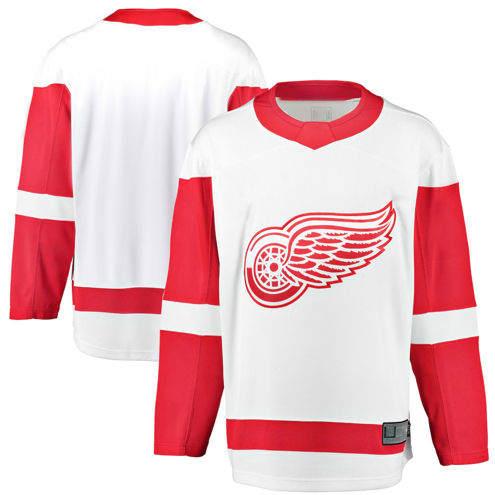 Seanshop DR.Wings White Breakaway Away Jerseys