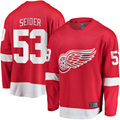 Seanshop DR.Wings #53 Moritz Seider Red Home Breakaway Player Jerseys