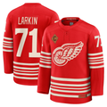 Seanshop DR.Wings #71 Dylan Larkin Red Centennial Premium Player Jerseys