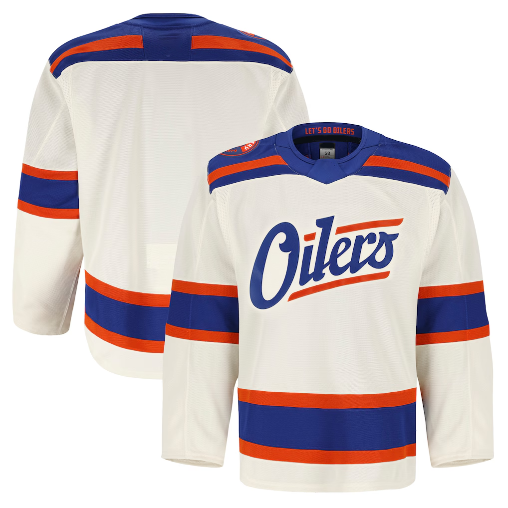 Seanshop E.Oilers Light Beige Alternate Authentic Pro Jerseys