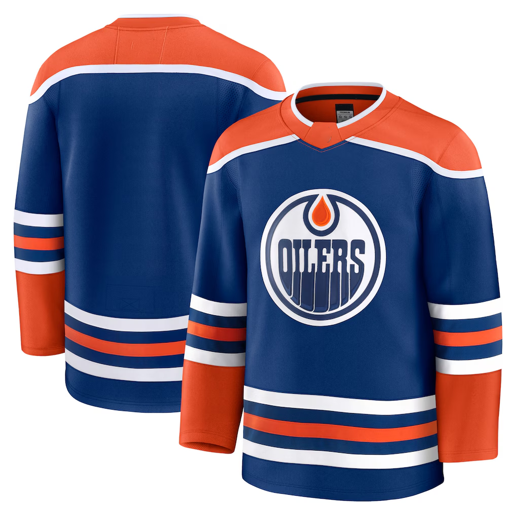 Seanshop E.Oilers Royal Home Premium Jerseys