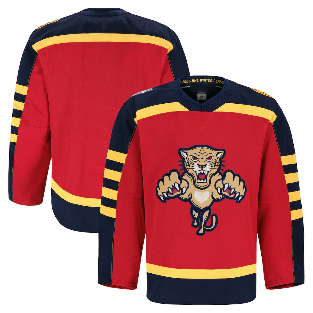 Seanshop F.Panthers Red 2026 Winter Classic Authentic Pro Jerseys