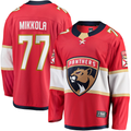 Seanshop F.Panthers #77 Niko Mikkola Red Premier Breakaway Player Jerseys