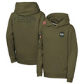 Seanshop GB.Packers Olive Salute to Service Pullover Hoodies Limited Blank Player Stitched Jerseys
