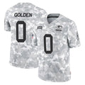 Seanshop GB.Packers #0 Matthew Golden Player Arctic Camo Salute To Service Limited Stitched Jerseys