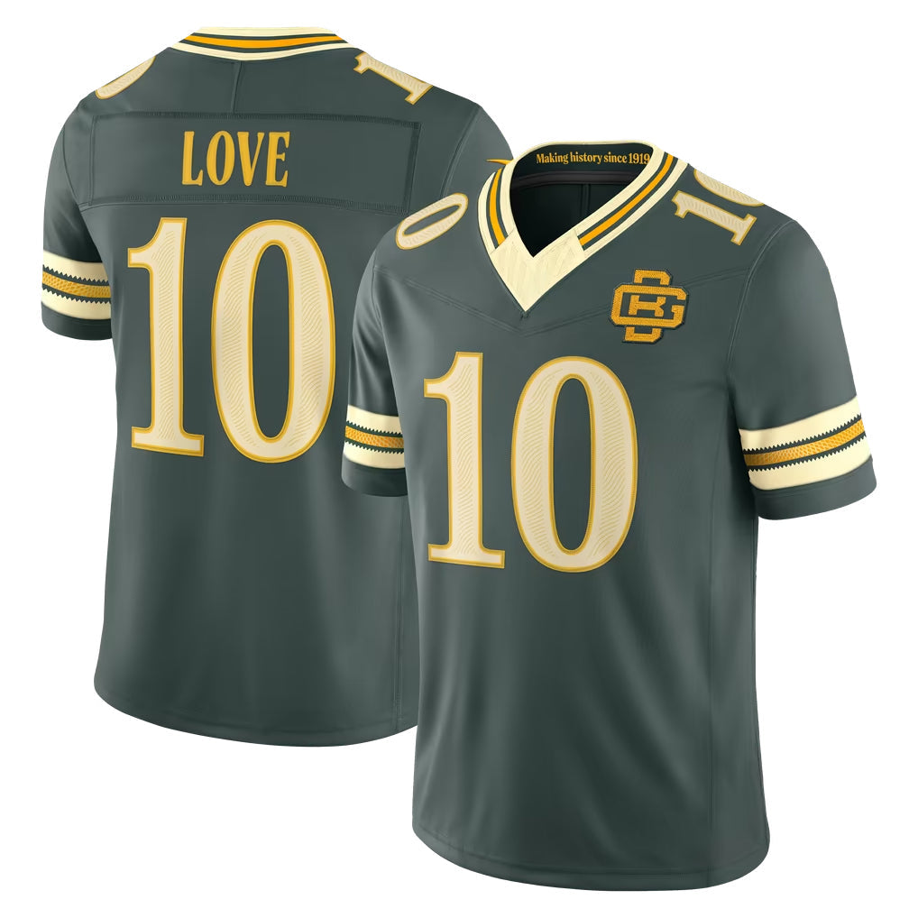 Seanshop GB.Packers #10 Jordan Love Player Green Limited 2026 Rivalries Collection Home Game Stitched Jerseys