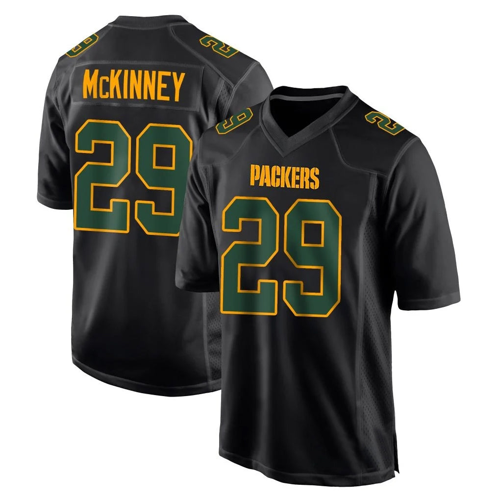 Seanshop GB.Packers #29 Xavier McKinney Player Black Fashion Home Game Stitched Jerseys