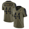 Seanshop GB.Packers #44 Zaire Franklin Player Olive Salute To Service Limited Game Stitched Jerseys