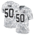 Seanshop GB.Packers #50 Zach Tom Player Arctic Camo Salute To Service Limited Stitched Jerseys