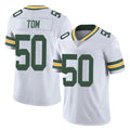 Seanshop GB.Packers #50 Zach Tom Player White Vapor Untouchable Limited Home Game Stitched Jerseys