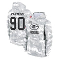 Seanshop GB.Packers #90 Lukas Van Ness Player Arctic Camo Salute to Service Hoodies Limited Game Stitched Jerseys