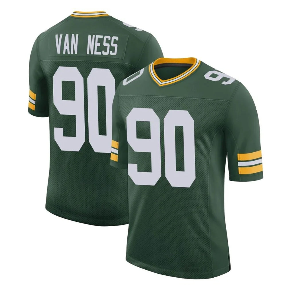 Seanshop GB.Packers #90 Lukas Van Ness Player Green Vapor Untouchable Limited Home Game Stitched Jerseys