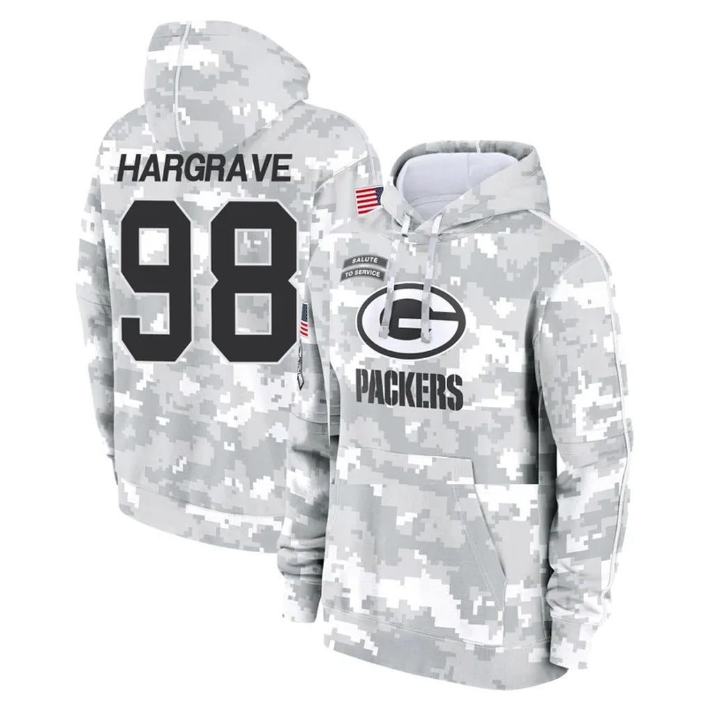 Seanshop GB.Packers #98 Javon Hargrave Player Arctic Camo Salute To Service Limited Stitched Jerseys