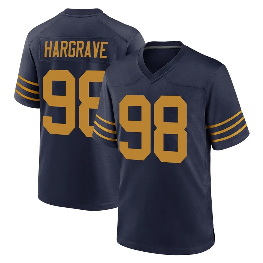 Seanshop GB.Packers #98 Javon Hargrave Player Navy The 1923 Classic Home Game Stitched Jerseys