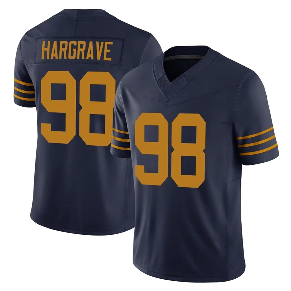 Seanshop GB.Packers #98 Javon Hargrave Player Navy The 1923 Classic Vapor F.U.S.E. Home Game Stitched Jerseys