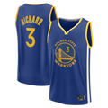 Seanshop GS.Warriors #3 Will Richard Blue Fast Break Replica Jerseys - Icon Edition