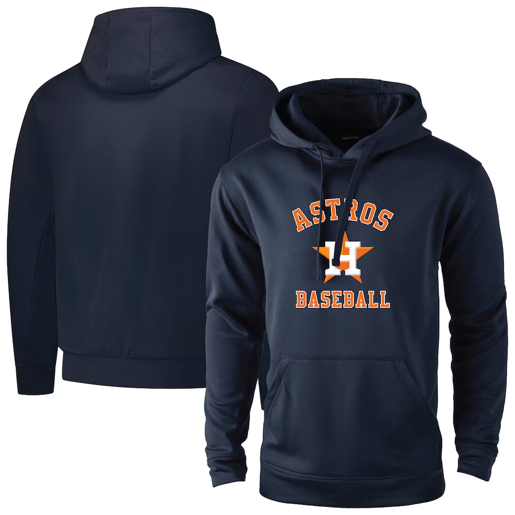 Seanshop H.Astros Navy Pullover Hoodie Blank Player Stitched Jerseys