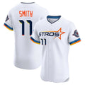 Seanshop H.Astros #11 Cam Smith Player White City Connect Limited Elite Home Stitched Jerseys