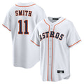 Seanshop H.Astros #11 Cam Smith Player White Home Game Stitched Jerseys
