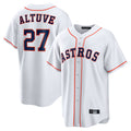 Seanshop H.Astros #27 Jose Altuve Player White Home Game Stitched Jerseys