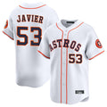 Seanshop H.Astros #53 Cristian Javier Player White Home Limited Stitched Jerseys