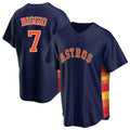 Seanshop H.Astros #7 Craig Biggio Player Navy Home Game Stitched Jerseys