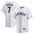 Seanshop H.Astros #7 Craig Biggio Player White Home Game Stitched Jerseys