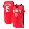 Seanshop H.Rockets #15 Reed Sheppard Red 2024  Draft Fast Break Player Stitched Jerseys- Icon Edition